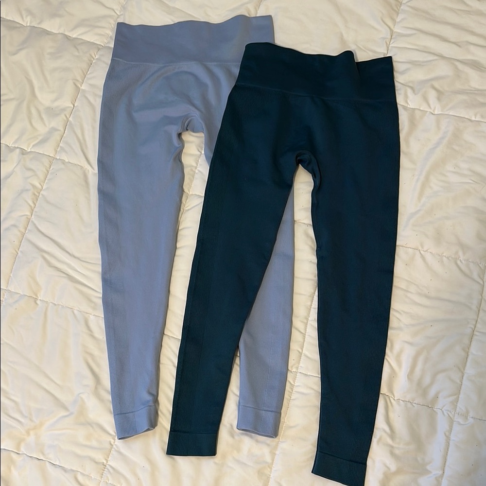 SET Active Leggings in Blue and Gray